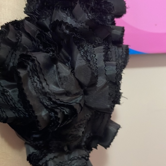 Givenchy Black Satin Roses Bolero Cropped Jacket - Picture 4 of 11